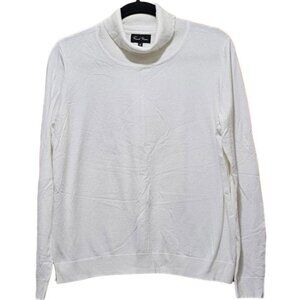 French Mason Turtleneck Sweater, White,‎ Size 5